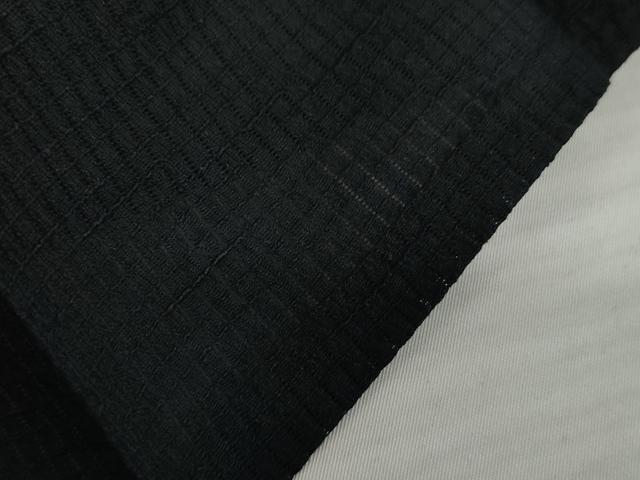 平和屋着物＊夏物　男性　行灯袴　縞　黒地　正絹　逸品　AABI8106cs