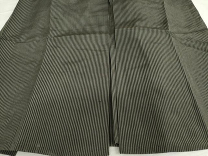 平和屋着物＊夏物　男性　馬乗り袴　縞　正絹　逸品　AABI8107cs