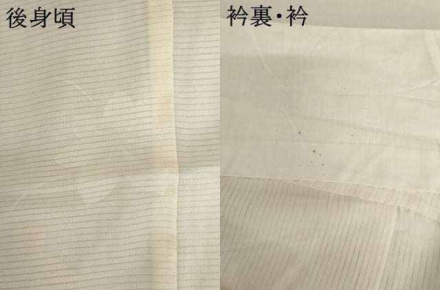 平和屋着物＊夏物　長襦袢　絽　舞花地紋　正絹　逸品　AABI8110cs