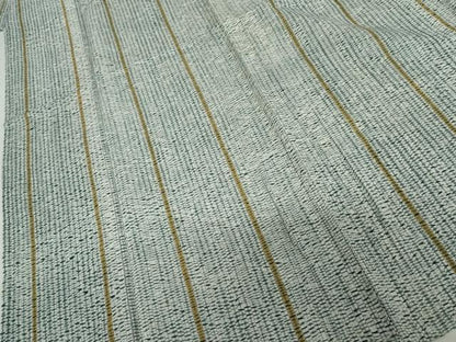 平和屋着物＊夏物　小紋　絞り　縞　綿　逸品　AABI8124cs
