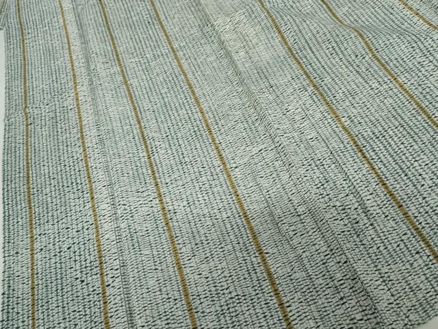 平和屋着物＊夏物　小紋　絞り　縞　綿　逸品　AABI8124cs