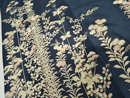 平和屋着物＊夏物　訪問着　絽　駒刺繍　枝花文　金彩　ますいわ屋扱い　正絹　逸品　AABI8151cs