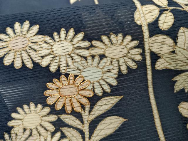 平和屋着物＊夏物　訪問着　絽　駒刺繍　枝花文　金彩　ますいわ屋扱い　正絹　逸品　AABI8151cs