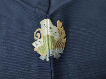 平和屋着物＊夏物　訪問着　絽　駒刺繍　枝花文　金彩　ますいわ屋扱い　正絹　逸品　AABI8151cs