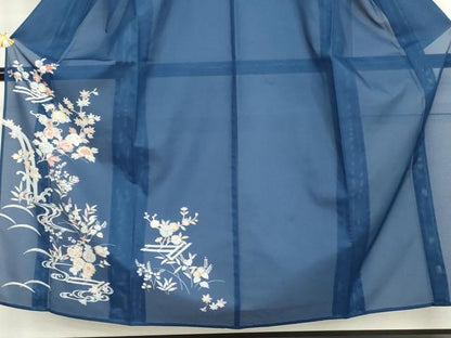 平和屋着物＊夏物　訪問着　絽　流水花鼓文　洗える着物　AABI8156cs