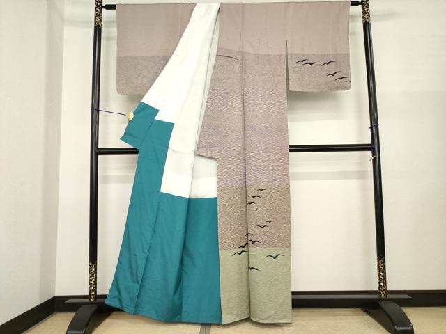 平和屋着物●訪問着　飛鳥文　正絹　逸品　未使用　AABI8164ck