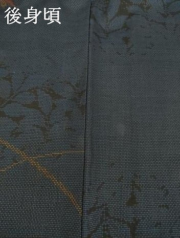 平和屋着物●本場大島紬　カタス9マルキ　花蔦草文　正絹　逸品　AABI8169ck