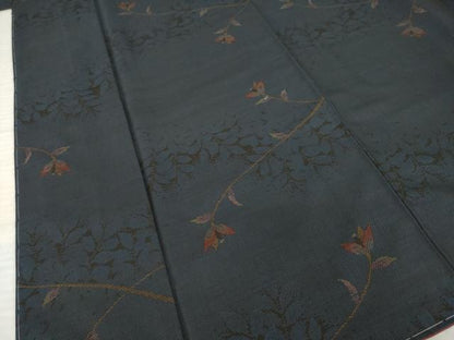平和屋着物●本場大島紬　カタス9マルキ　花蔦草文　正絹　逸品　AABI8169ck