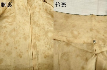 平和屋着物●本場大島紬　一元7マルキ　葉尽くし間道　正絹　逸品　AABI8173ck