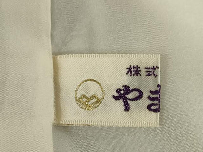 平和屋着物●江戸小紋　菊尽くし　黒地　正絹　逸品　AABI8180ck