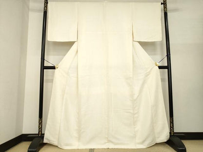 平和屋着物●ひげ紬　肌色　正絹　逸品　AABI8182ck