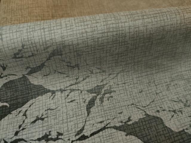 平和屋着物●本場大島紬　染大島　訪問着　葉尽くし　暈し染め　正絹　逸品　AABI8187ck