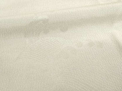 平和屋着物●長襦袢　袷　立波地紋　白色　正絹　逸品　AABI8188ck