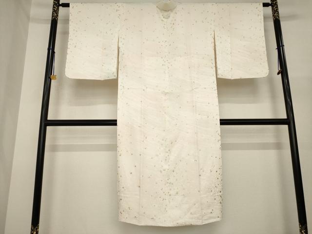 平和屋着物●長襦袢　袷　箔散らし文様　金彩　大丸扱い　正絹　逸品　未使用　AABI8189ck