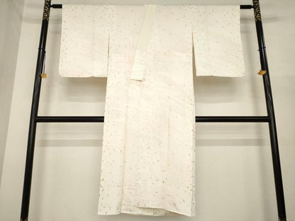平和屋着物●長襦袢　袷　箔散らし文様　金彩　大丸扱い　正絹　逸品　未使用　AABI8189ck