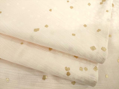 平和屋着物●長襦袢　袷　箔散らし文様　金彩　大丸扱い　正絹　逸品　未使用　AABI8189ck