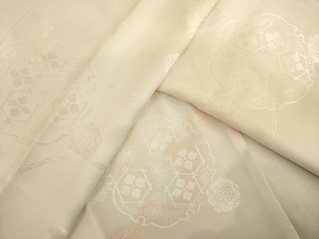 平和屋着物●長襦袢　袷　鏡裏花地紋　暈し染め　正絹　逸品　AABI8194ck