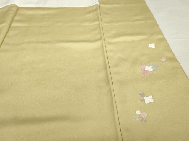平和屋着物●訪問着　友禅　枝花文　暈し染め　正絹　逸品　未使用　AABI8195ck
