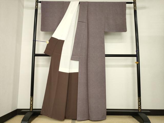 平和屋着物●江戸小紋　鮫小紋柄　正絹　逸品　AABI8199ck
