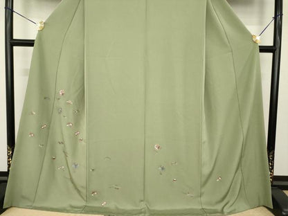 平和屋着物●訪問着　総刺繍　宝尽くし　金糸　正絹　逸品　AABI8205ck