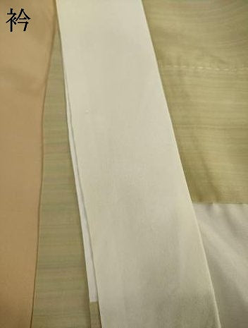 平和屋着物●長襦袢　無双仕立て　間道　正絹　逸品　AABI8212ck