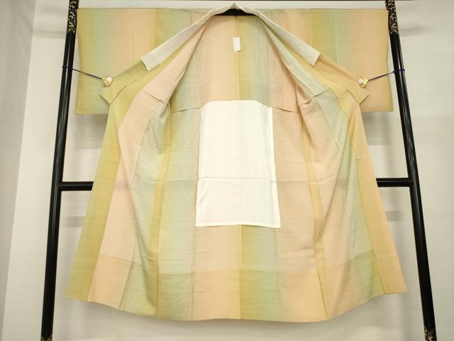 平和屋着物●長襦袢　無双仕立て　間道　正絹　逸品　AABI8212ck