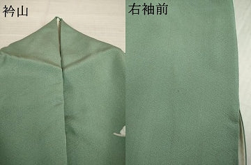 平和屋着物●訪問着　駒刺繍　地紙花文　暈し染め　金彩　正絹　逸品　AABI8215ck