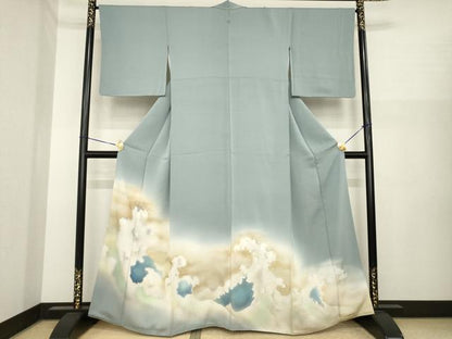 平和屋着物●豪華色留袖　立波文　暈し染め　正絹　逸品　AABI8219ck