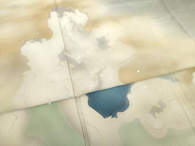 平和屋着物●豪華色留袖　立波文　暈し染め　正絹　逸品　AABI8219ck