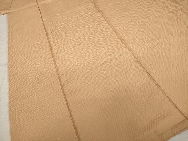 平和屋着物●上質な色無地　伽羅色　正絹　逸品　AABI8223ck