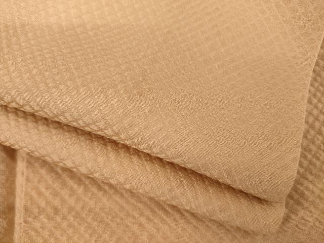 平和屋着物●上質な色無地　伽羅色　正絹　逸品　AABI8223ck