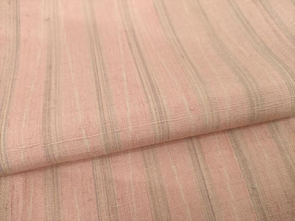 平和屋着物●上質な紬　よろけ縞　大丸扱い　正絹　逸品　AABI8227ck