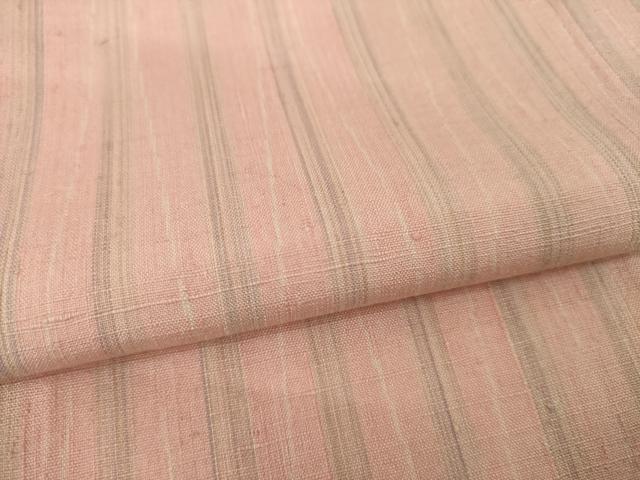 平和屋着物●上質な紬　よろけ縞　大丸扱い　正絹　逸品　AABI8227ck