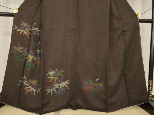 平和屋着物●訪問着　紗　草花文　金彩　金通し地　正絹　逸品　AABI8230ck