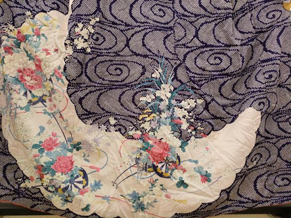 平和屋着物■豪華振袖 駒刺繍 花車文 正絹 逸品 AABI8244st