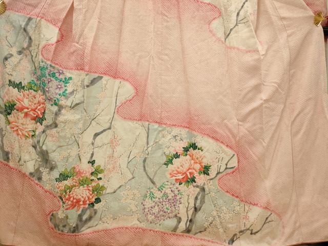 平和屋着物■豪華振袖 絞り 草花文 暈し染め 金彩 正絹 逸品 AABI8246st