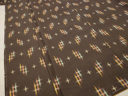 平和屋着物■小紋　絣柄　洗える着物　未使用　AABI8248st