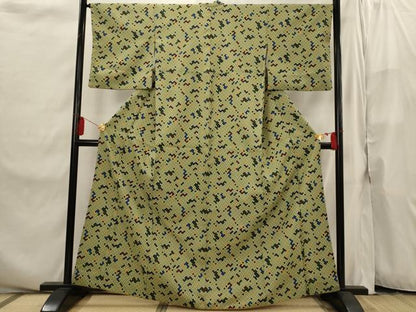 平和屋着物■小紋　網目文　洗える着物　AABI8251st
