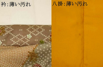 平和屋着物■小紋　草花文　洗える着物　AABI8252st