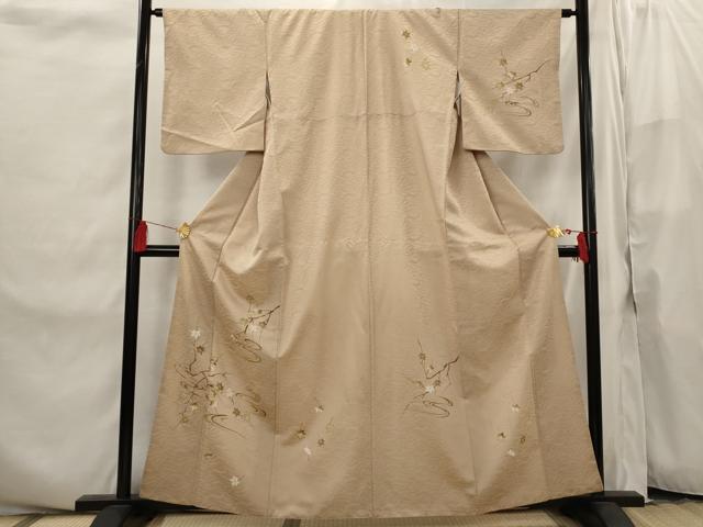 平和屋着物■訪問着　手描き　竜田川文様　洗える着物　AABI8264st
