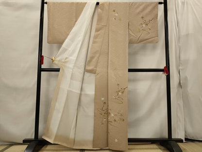 平和屋着物■訪問着　手描き　竜田川文様　洗える着物　AABI8264st