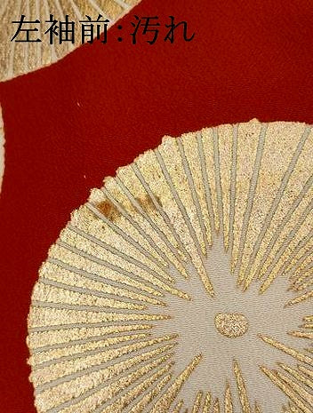 平和屋着物■訪問着　枝松文　金彩　洗える着物　AABI8266st