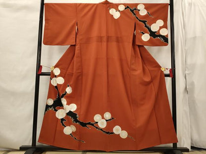 平和屋着物■訪問着　枝松文　金彩　洗える着物　AABI8266st