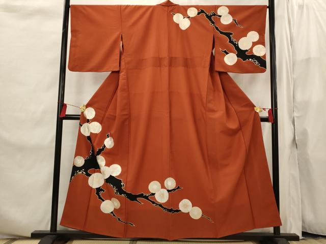 平和屋着物■訪問着　枝松文　金彩　洗える着物　AABI8266st