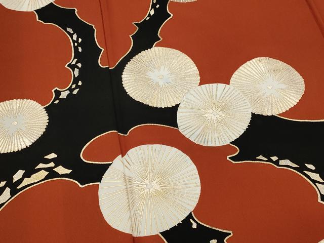 平和屋着物■訪問着　枝松文　金彩　洗える着物　AABI8266st