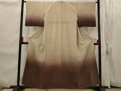 平和屋着物■訪問着　草花地紋　暈し染め　正絹　逸品　AABI8293st
