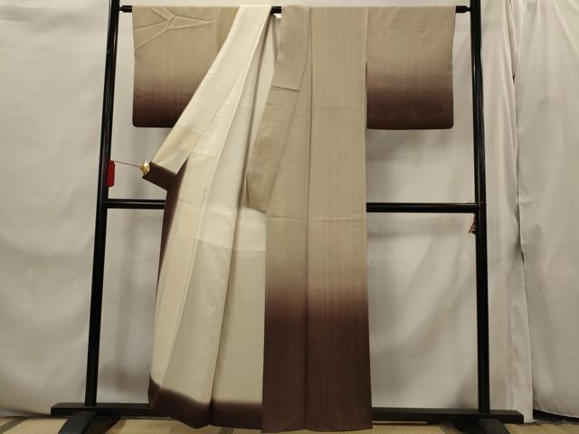 平和屋着物■訪問着　草花地紋　暈し染め　正絹　逸品　AABI8293st