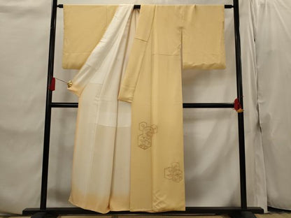 平和屋着物■訪問着　亀甲花蝶文　正絹　逸品　AABI8294st
