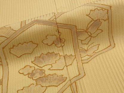 平和屋着物■訪問着　亀甲花蝶文　正絹　逸品　AABI8294st