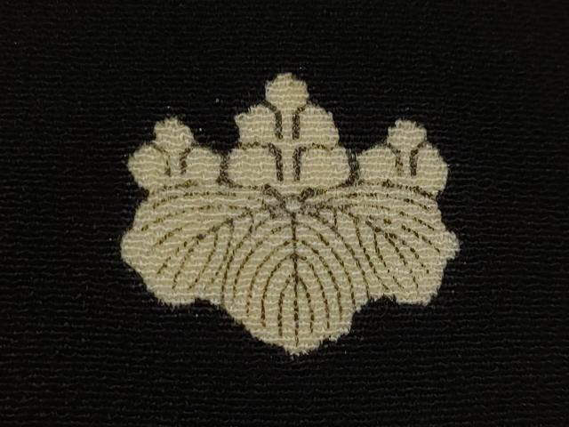 平和屋着物■豪華黒留袖　駒刺繍　鳳凰枝梅文　金銀糸　金彩　正絹　逸品　AABI8296st